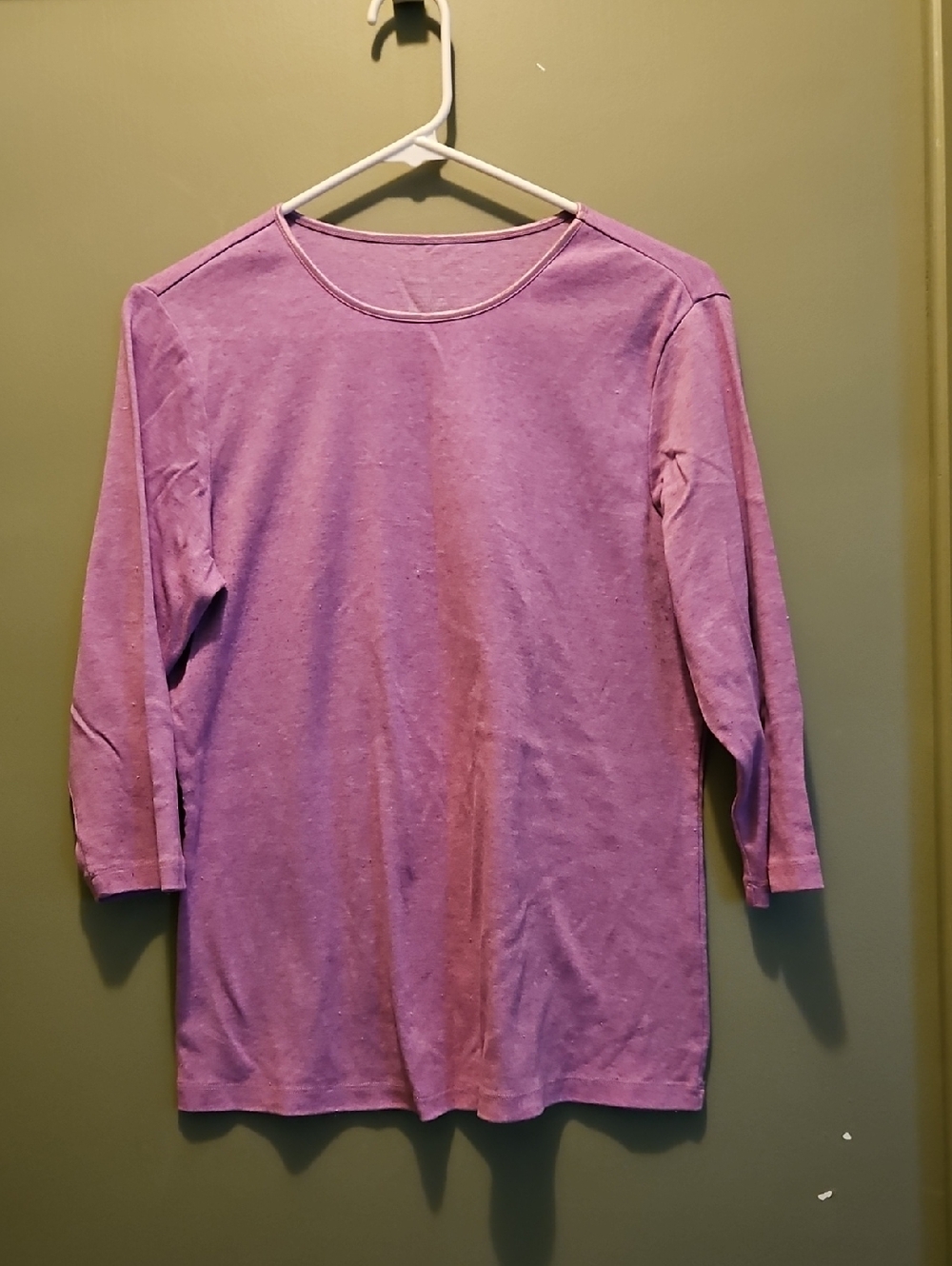Christopher & Banks Purple Long Sleeve Tee Top.   M